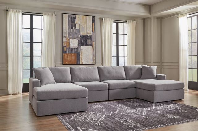 Signature Design by Ashley® Modmax 4-Piece Granite U-Shape Double Chaise Sectional-1