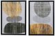 A & B Home 2-Piece Black/Gold Ore Printed Acrylic Wall Art-1