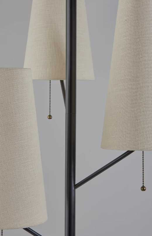 Adesso® Daniel Antique Brass Floor Lamp-1