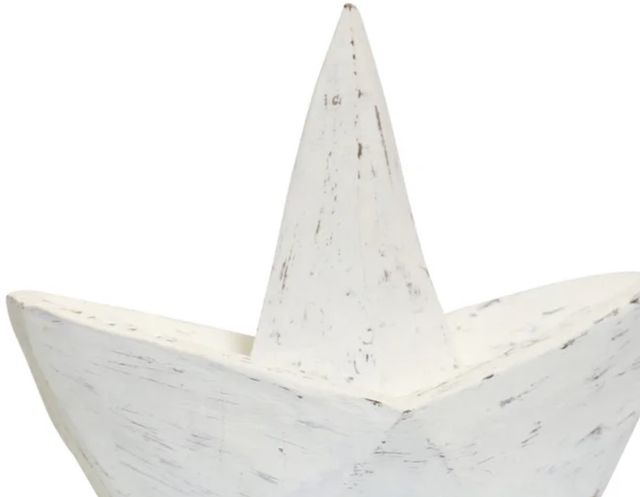 Stylecraft White Origami Boat Sculpture-1
