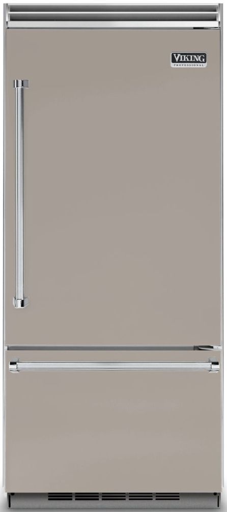 Viking® 5 Series 36 in. 20.4 Cu. Ft. Pacific Grey Built In Bottom Freezer Refrigerator-0