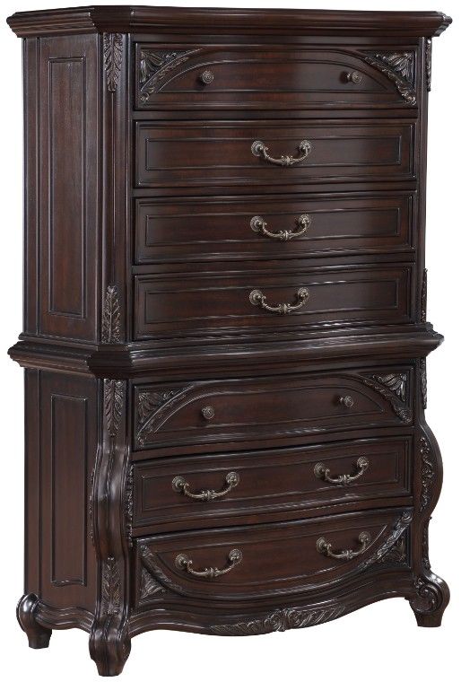New Classic® Home Furnishings Palazzo Marina Walnut 7-Drawer Bachelor Chest-0