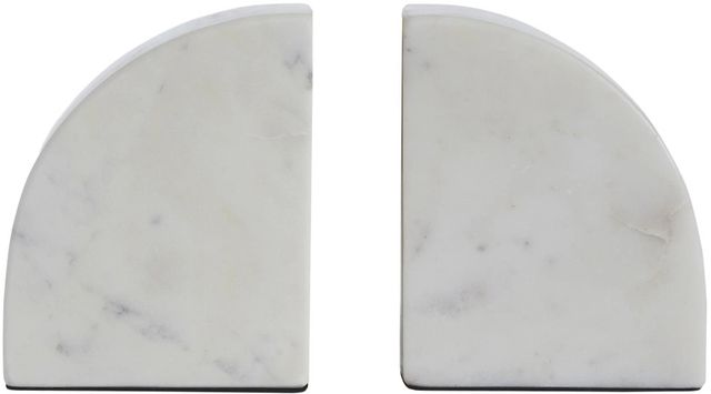 Renwil® Kaleido 2-Piece White Natural Bookend Set-2