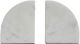 Renwil® Kaleido 2-Piece White Natural Bookend Set-2