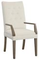 Fairfield® Customizable Entree Dining Concave Tall Button Back Arm Chair-0