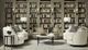 Bernhardt Barclay White Travertine Cocktail Table with Antique Pewter Base-1