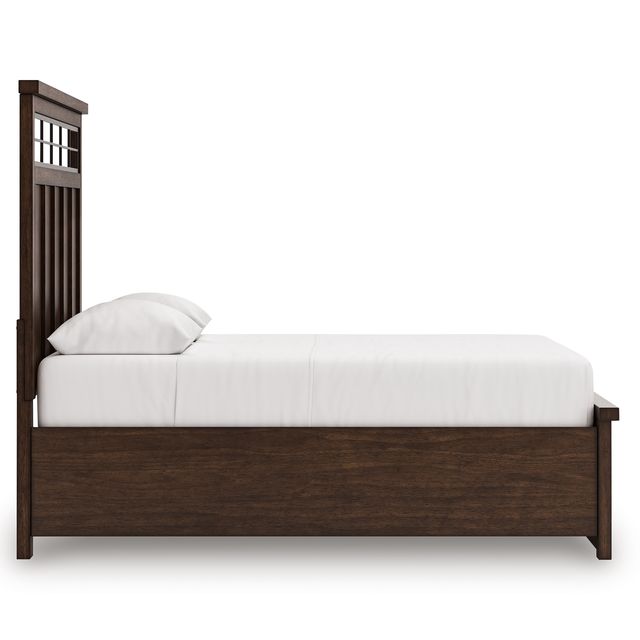 Signature Design by Ashley® Taffenbrook Medium Brown California King Storage Panel Bed-2