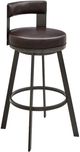 Armen Living Flynn Chocolate/Java 26'' Bar Stool-0
