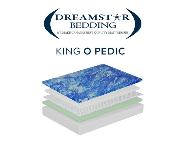 Dreamstar Bedding  King O Pedic 13" Gel Memory Foam Smooth Top Queen Mattress-0