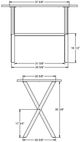 Amisco Customizable Alex Birch Veneer Counter Height Table-1