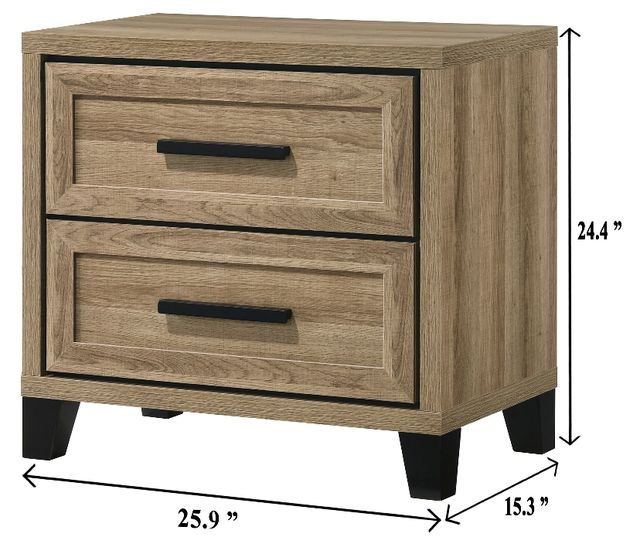 Crown Mark Jameson Natural Nightstand-2
