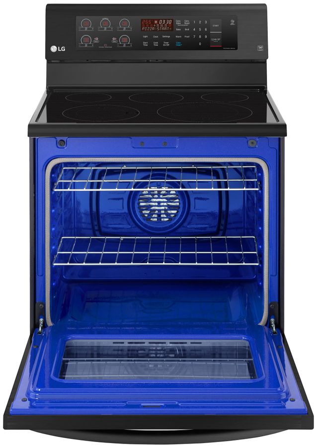 LG 30" Electric Single Oven Range-Matte Black Stainless Steel-1
