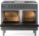 Ilve® Nostalgie II Series 40" Blue Grey Pro Style Dual Fuel Range-1