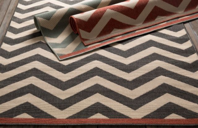Surya Alfresco Black/Light Beige 5'x8' Area Rug-4
