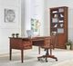 Whittier Wood® Furniture McKenzie Glazed Antique Cherry 4-Drawer Desk-1