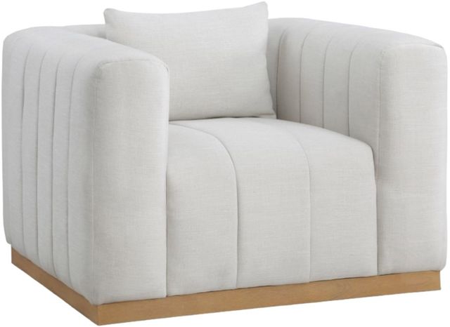 Meridian Furniture Lucia Cream/Natural Chair-0