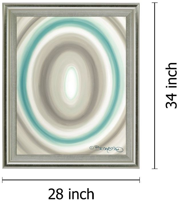 Classy Living Aqua Ripple Wall Art-1