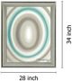 Classy Living Aqua Ripple Wall Art-1