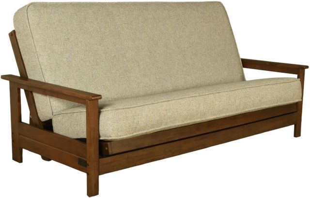 Kodiak Furniture Emily Brownstone/Natural Beauty Cloud Full Futon Frame with Mattress-0