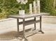 Signature Design by Ashley® Sandy Dune Medium Brown Aluminum/Plastic Outdoor Counter Table-1