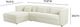 TOV Furniture Callie 2-Piece Cream Left Arm Facing L-Shaped Sectional-2