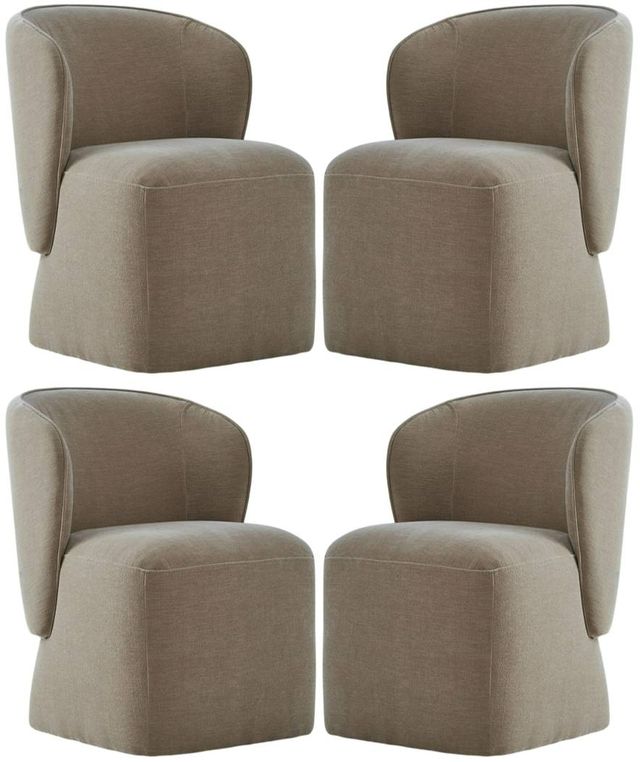 Liberty Furniture 4-Piece Wicker Shelter Side Panels Chair Set-0