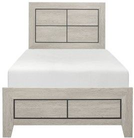 Mazin Furniture Quinby Brown Twin Youth Bed-1