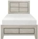 Mazin Furniture Quinby Brown Twin Youth Bed-1