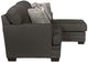 Jackson Furniture Crawford 2-Piece Metal Right-Arm Facing Loveseat Sectional and Chaise-2
