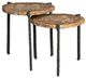 Universal Explore Home™ Griffith Park Brown Small Bunching Table with Black Base-4