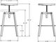 Amisco Customizable Architect 25'' Screw Adjustable Stool-2