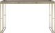 Uttermost® Cardew Charcoal Gray Console Table with Brushed Brass Base-3