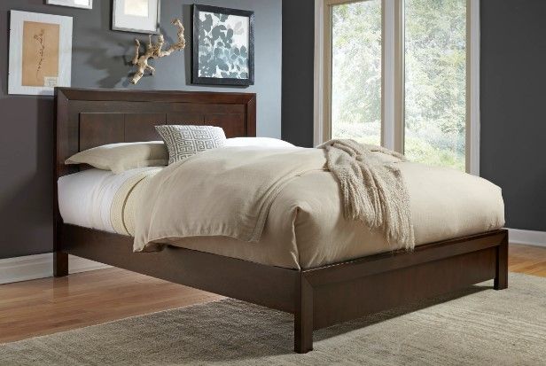 Modus Furniture Element Chocolate Brown Queen Platform Bed -1