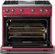 Viking® 5 Series 36" Valentine Pro Style Gas (NG) Range with Polished Chrome Trim-1