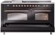 Ilve® Nostalgie II Series 60" Glossy Black Pro Style Dual Fuel Range-4