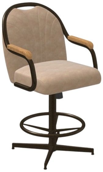 Chromcraft Customizable Medina Swivel Tilt Counter Height Dining Stool-0