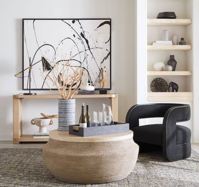 Hooker® Furniture Retreat Dune 69" Console Table-3