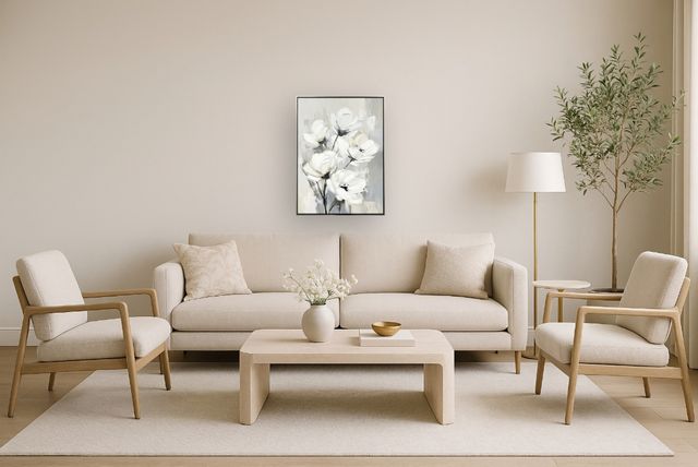 Classy Living Mindful Whispering Blooms II Wall Art-1