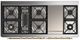 Ilve® Majestic III 60" Stainless Steel Pro Style Dual Fuel Liquid Propane Range with Solid Door and Brass Trim-3