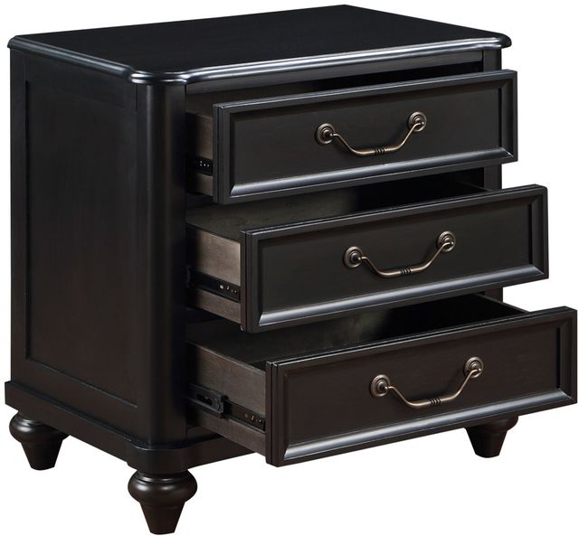 Mazin Furniture Herman Gray Brown Nightstand-2