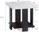 Crown Mark Ashton 3-Piece White Occasional Table Set with Black Base-3