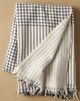 Magnolia Home by Joanna Gaines Slate/White Windowpane Throw-0