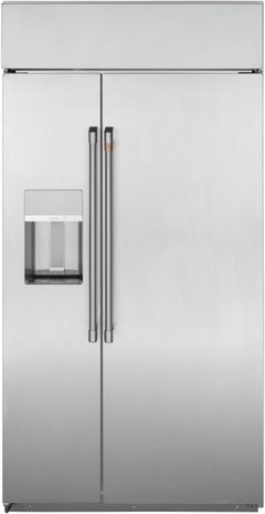 Café™ 48 in. 28.6 Cu. Ft. Stainless Steel Smart Built In Side-by-Side Refrigerator