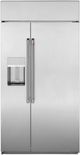 Café™ 48" 28.6 Cu. Ft. Stainless Steel Smart Built-In Side-by-Side Refrigerator-0