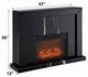 ACME Furniture Drisana Black Mirrored Fireplace-2