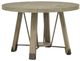 Magnussen Home® Ainsley Cerused Khaki Round Dining Table-0