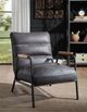 ACME Furniture Nignu Gray/Matt Iron Accent Chair-1