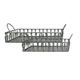 A & B Home 2-Piece Grey Trays with Handle Set-2