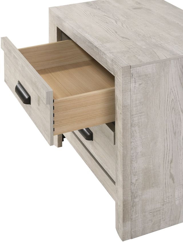 Crown Mark Valor Light Gray Nightstand-3