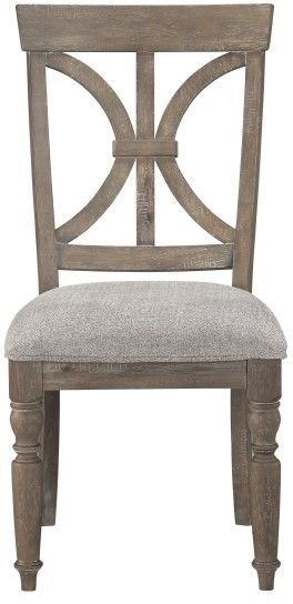 Mazin Furniture Cardano Driftwood Light Brown Side Chair-1